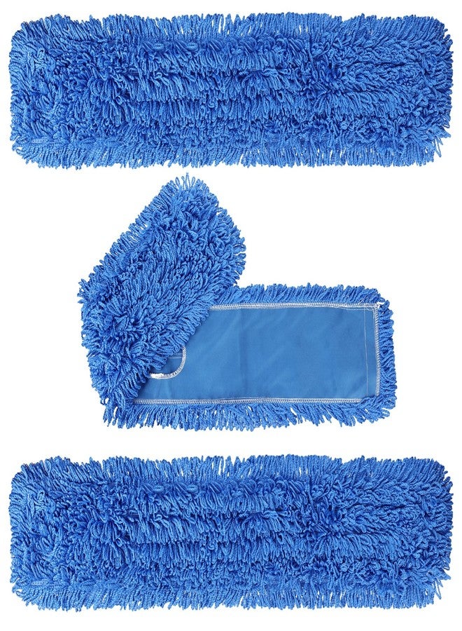 Tinsky 3 Pack 36 Inch Dust Mop Replacement Head Washable Medium Microfiber Mop Head for Commercial and Residential Use - Image 1